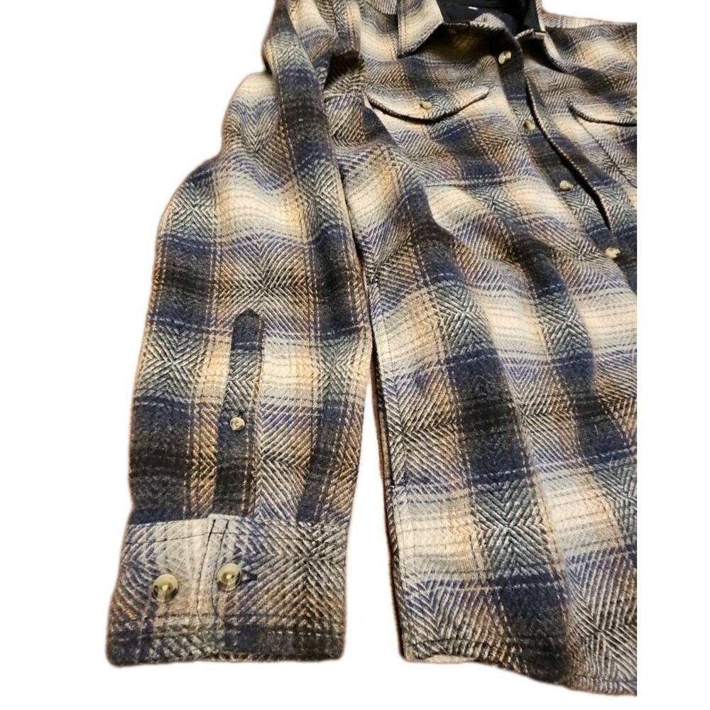 Men's Sonoma Heavyweight Flannel Herringbone Long Sleeve Button Down Size Large - Picture 2 of 9